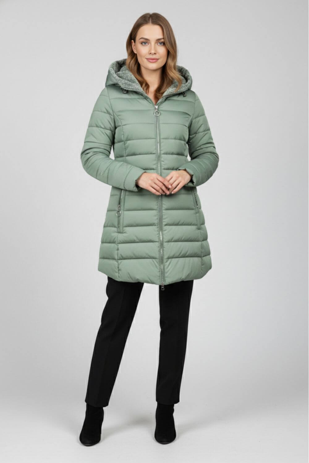Crafted Long Hooded Quilted Puffer Coat For Women | Ravelle