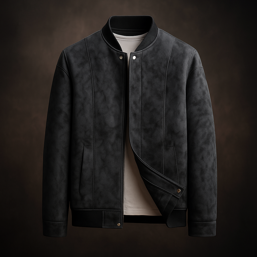 Textured Textured Bomber Jacket for Men | Hartwell