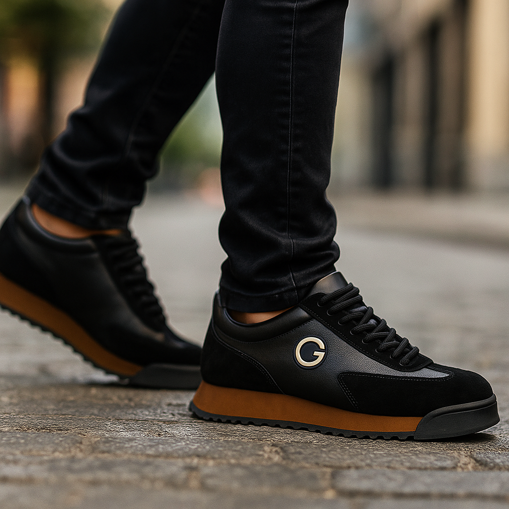 Uplifting Retro Style Lace Up Trainers For Men | Marco