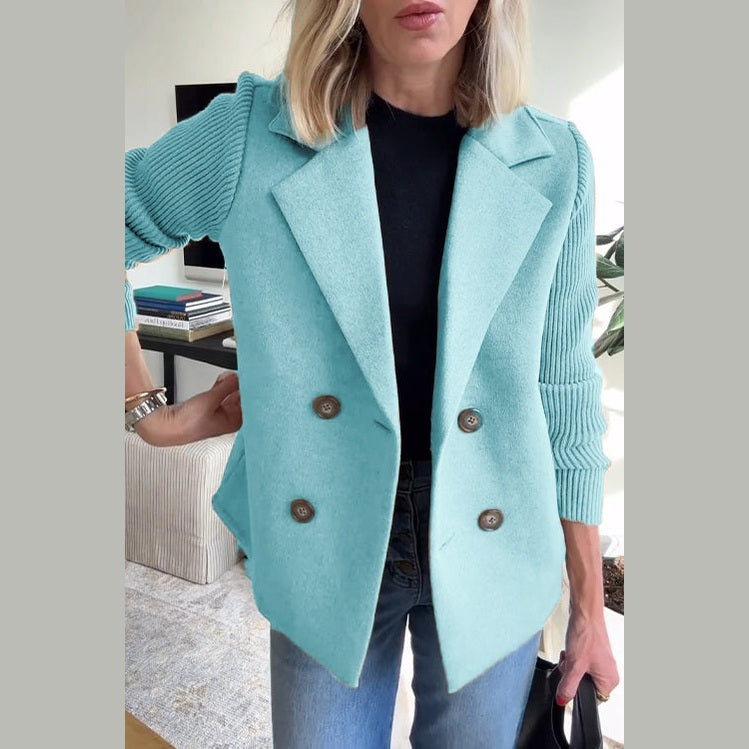 Sleek Casual Double Breasted Blazer For Women | Alessandra