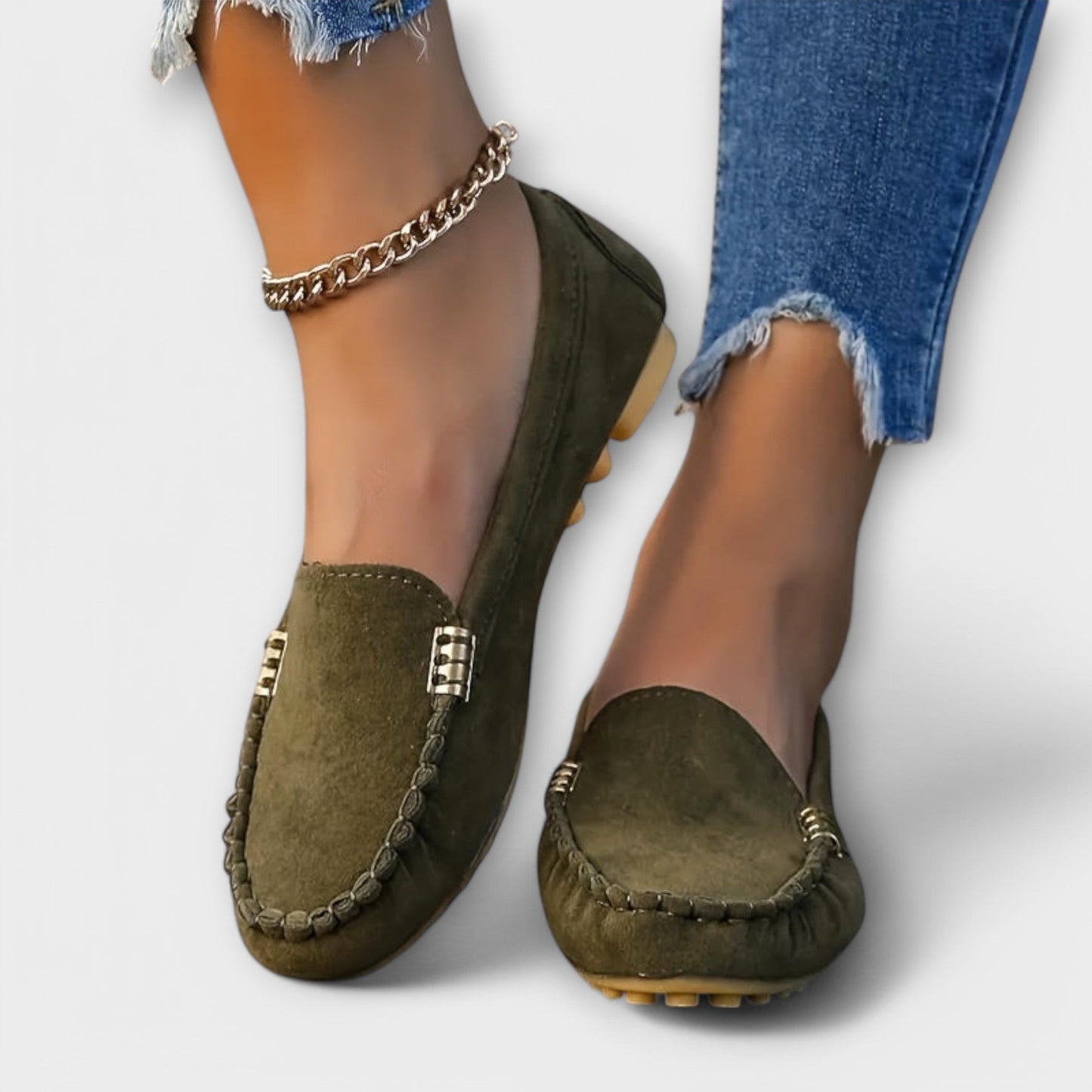 Kind Slip-on moccasin loafers with refined detailing for women | Bianca