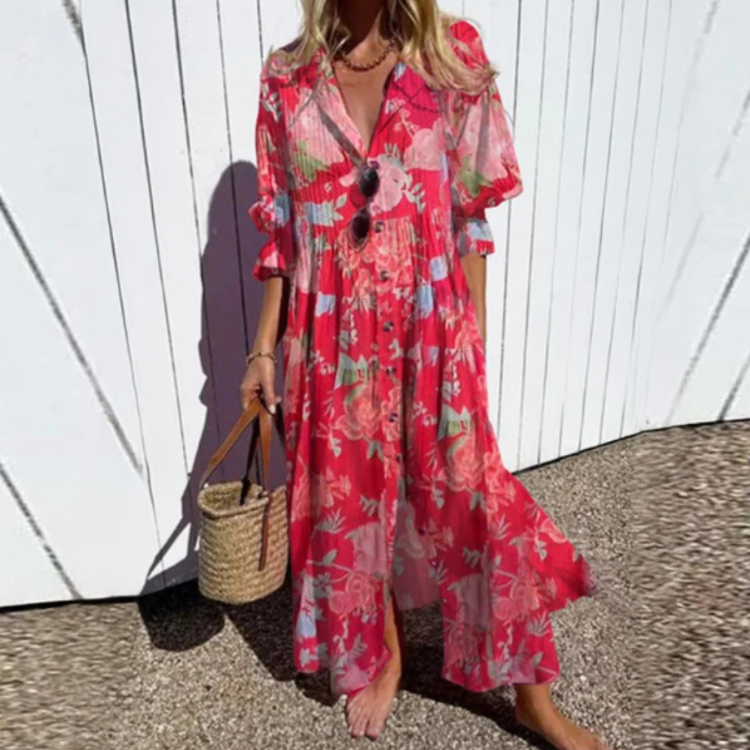 Subtle Effortless everyday maxi dress for women | Isalie