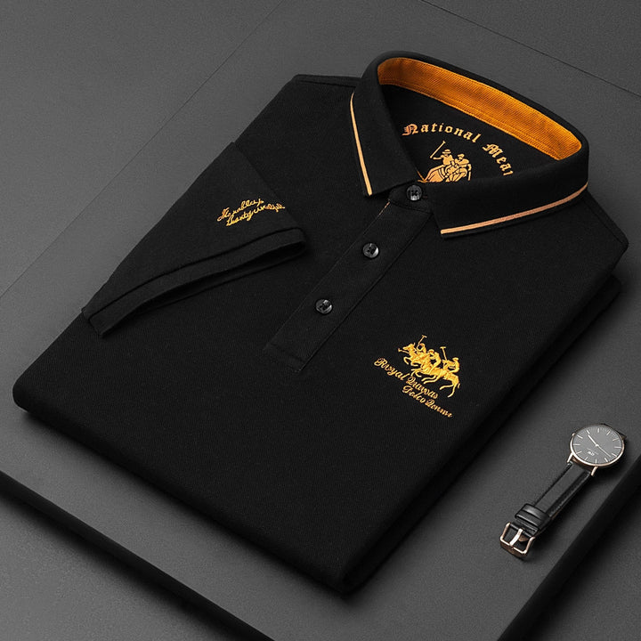 Regency Refined polo shirt with classic button detail for men | Gino