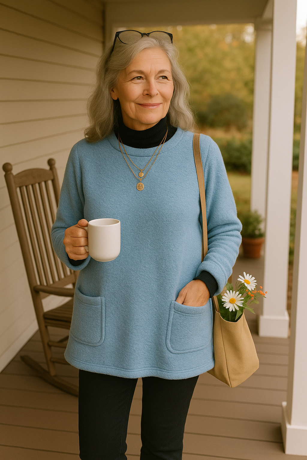 Rich Comfort teddy fleece sweater for women | Lucy