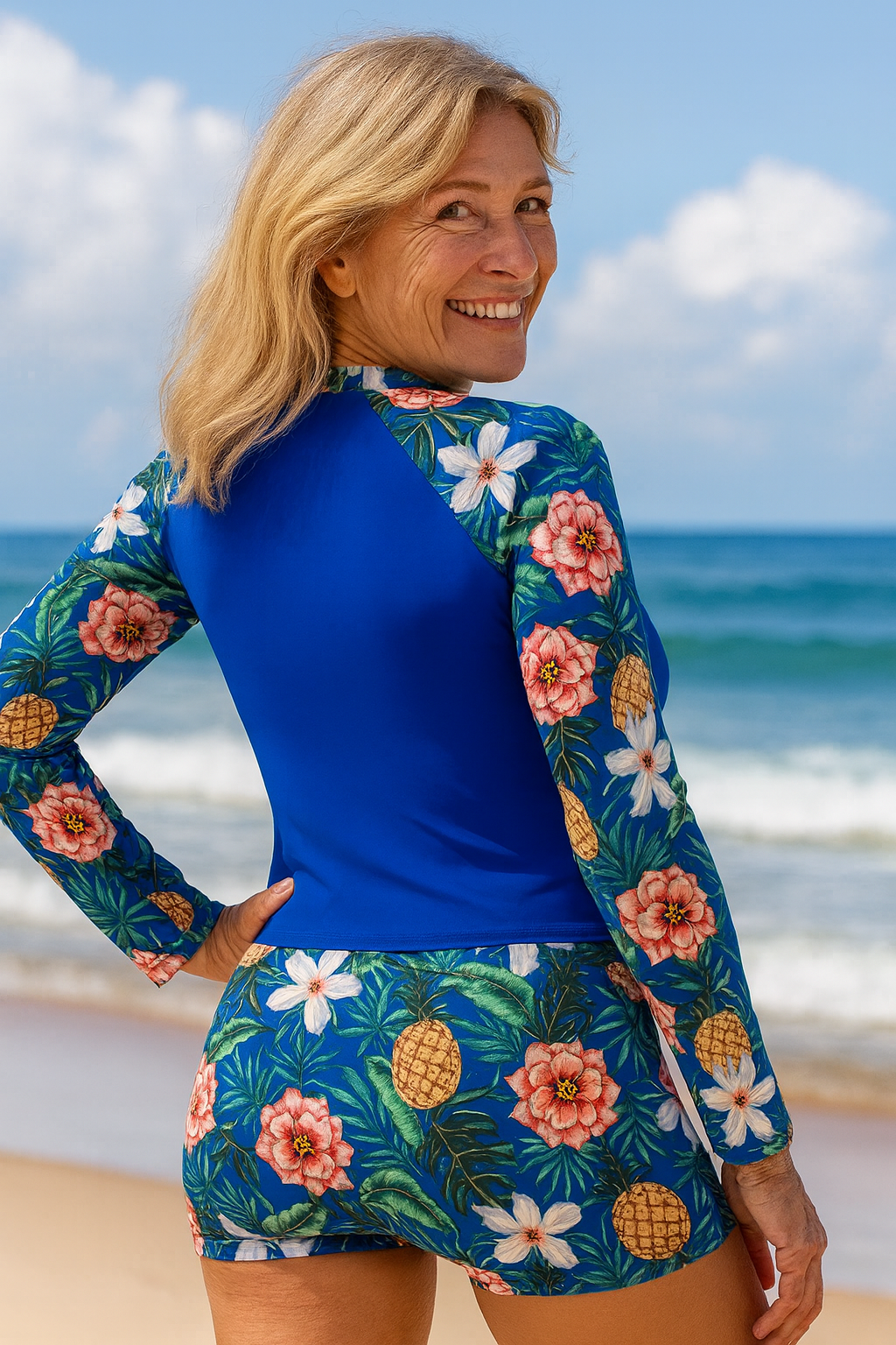 Selected UV protection tankini set for women | AquaGrace