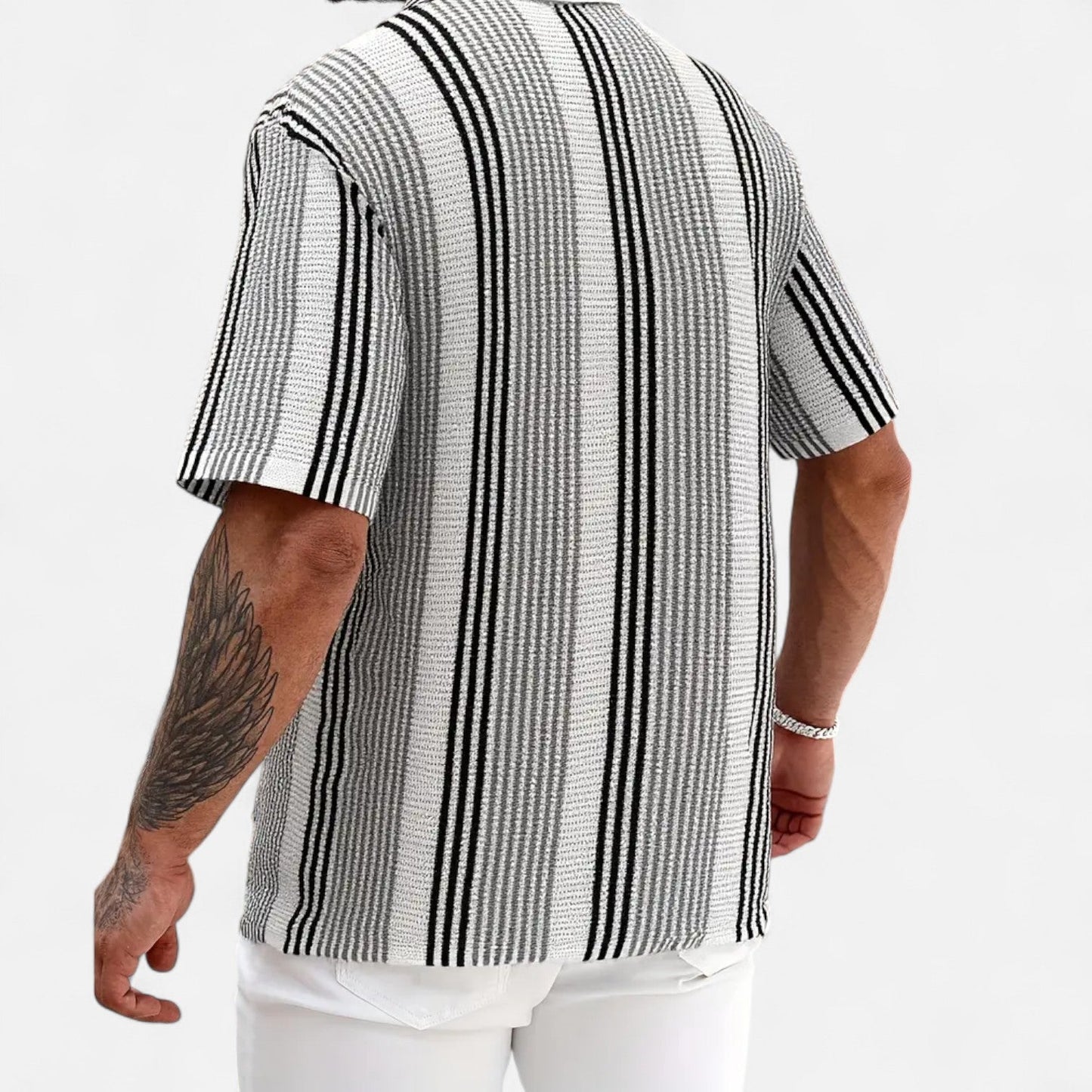 Midnight Button-front shirt for warm days for men | Elias