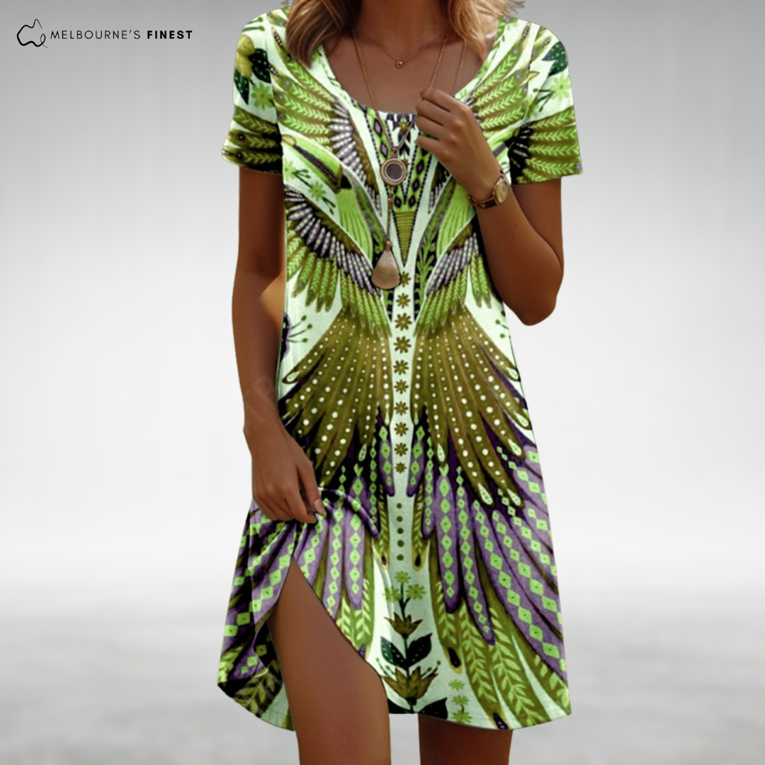 Heritage Boho comfort dress for women | Gaia