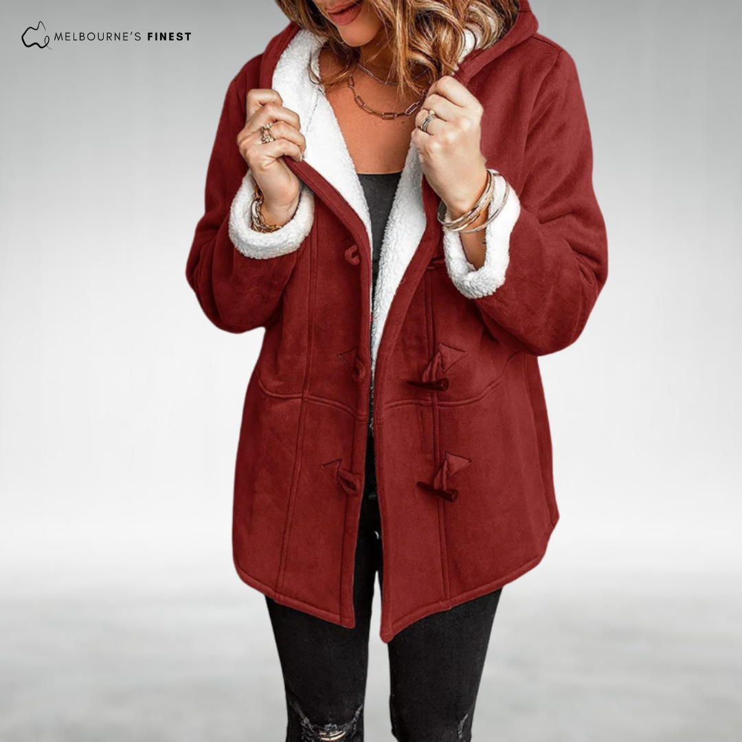 Distinct Stylish button-front coat for women | Amara
