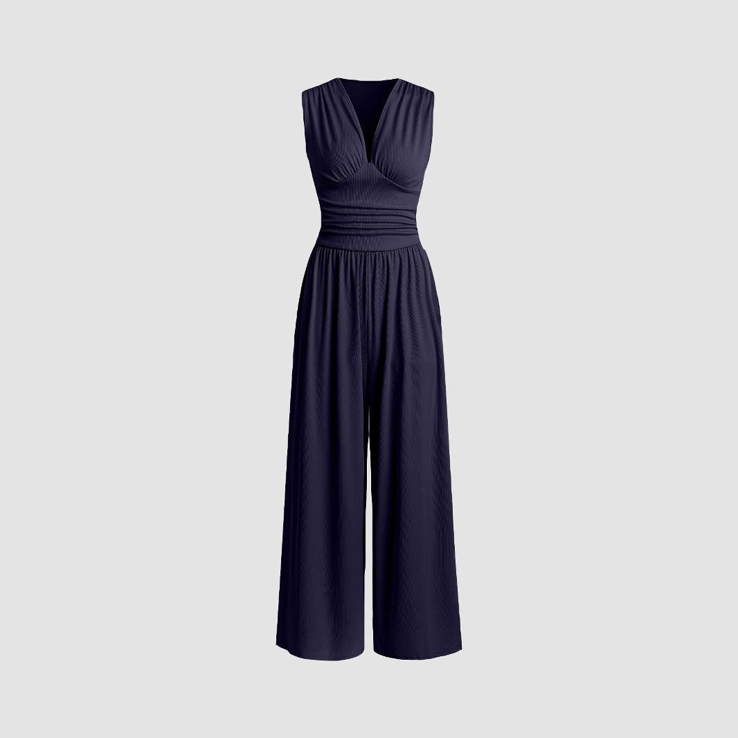 Special Elegant Ruched Casual Jumpsuit For Women | Valerisse