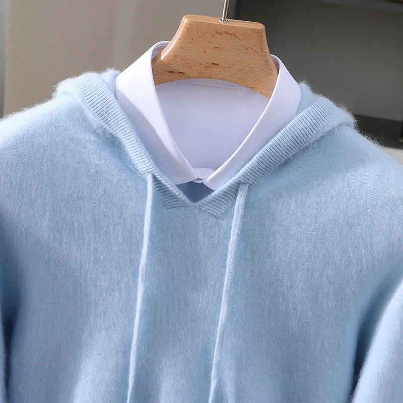 Premier Relaxed Fit Hooded Sweater For Men | Caedmon