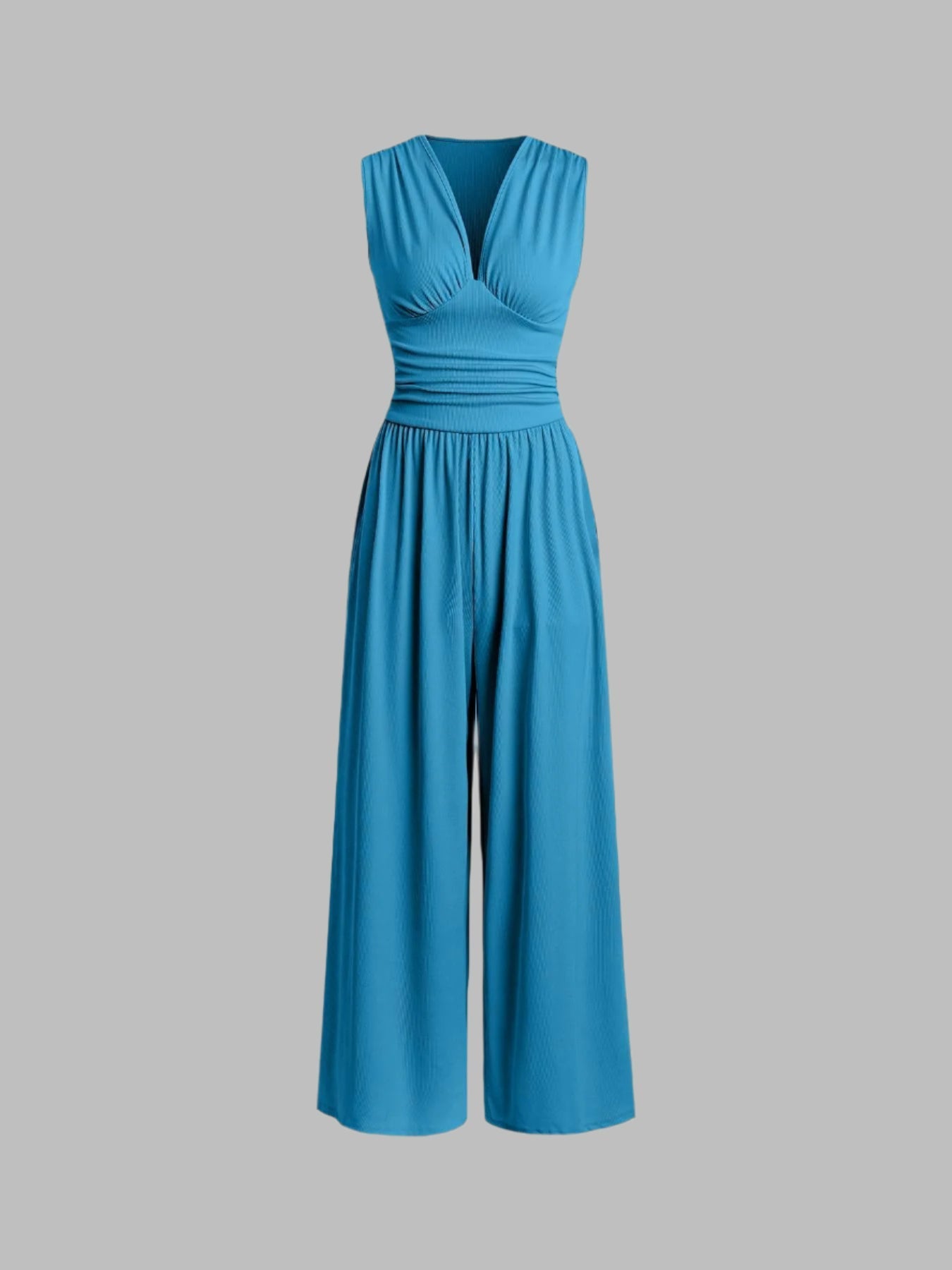 Stone Sleeveless Wide Leg Jumpsuit For Women | Arielle
