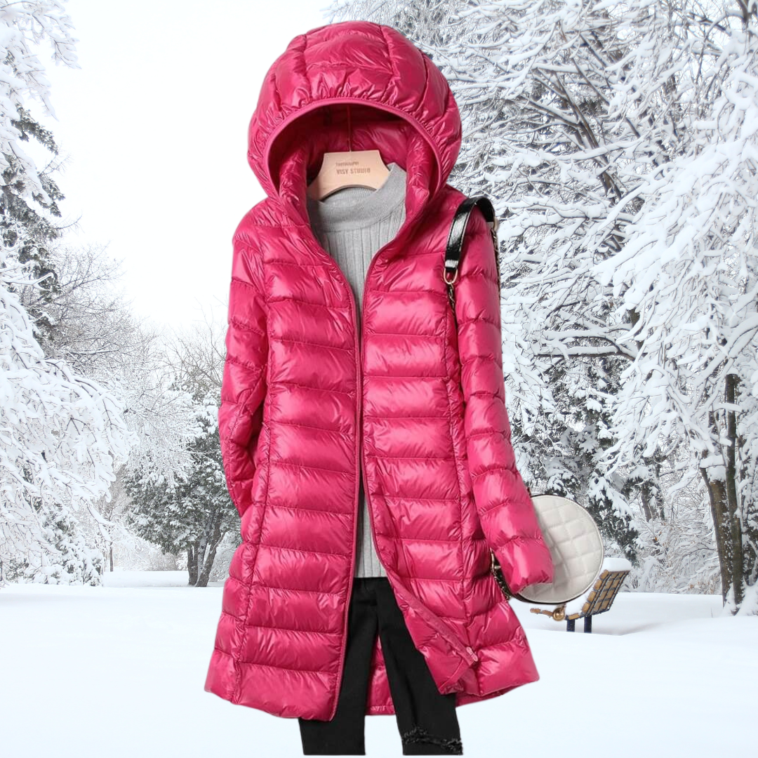 Harmonious Lightweight Hooded Puffer Coat For Women | Arlena