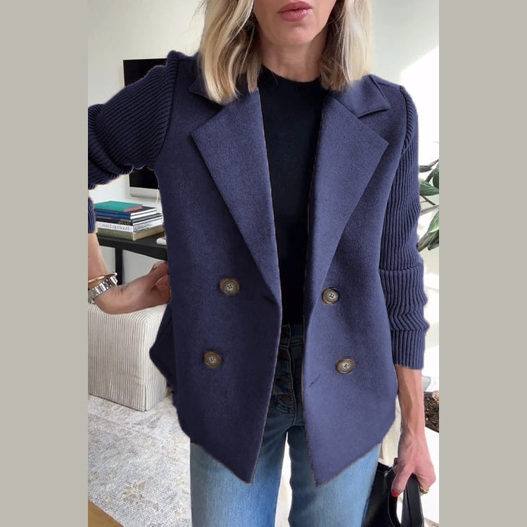 Sleek Casual Double Breasted Blazer For Women | Alessandra