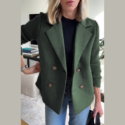 Sleek Casual Double Breasted Blazer For Women | Alessandra