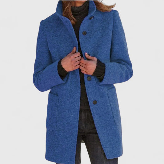 Natural Classic Mid Length Coat For Women | Ardelia