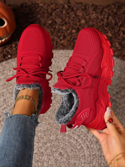 Quiet Comfortable Lined Outdoor And Indoor Sneakers For Women | Elvoria