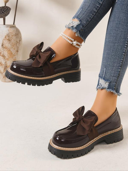 Murmured Artisan loafers with bow detail for women | Chelsea