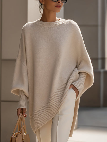 Embroidered Relaxed Oversized Sweater For Women | Erin