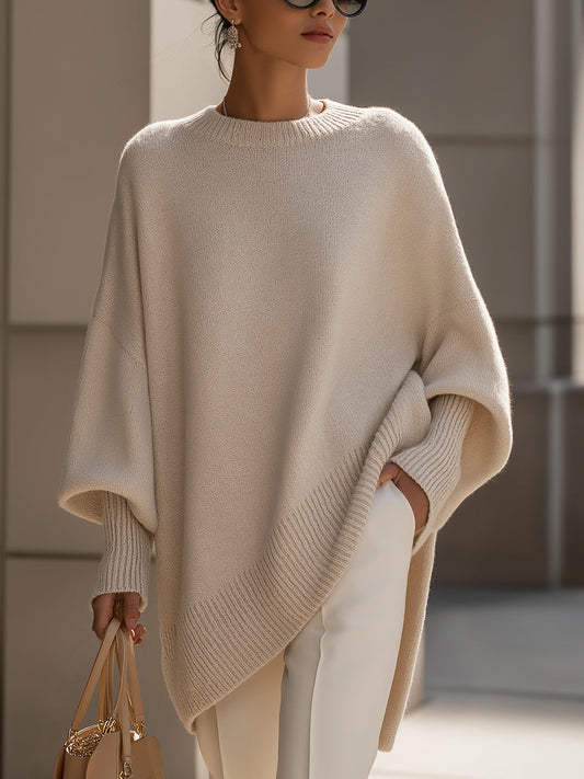 Embroidered Relaxed Oversized Sweater For Women | Erin