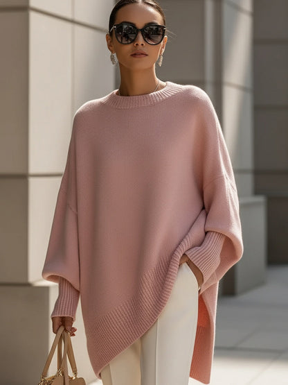 Embroidered Relaxed Oversized Sweater For Women | Erin
