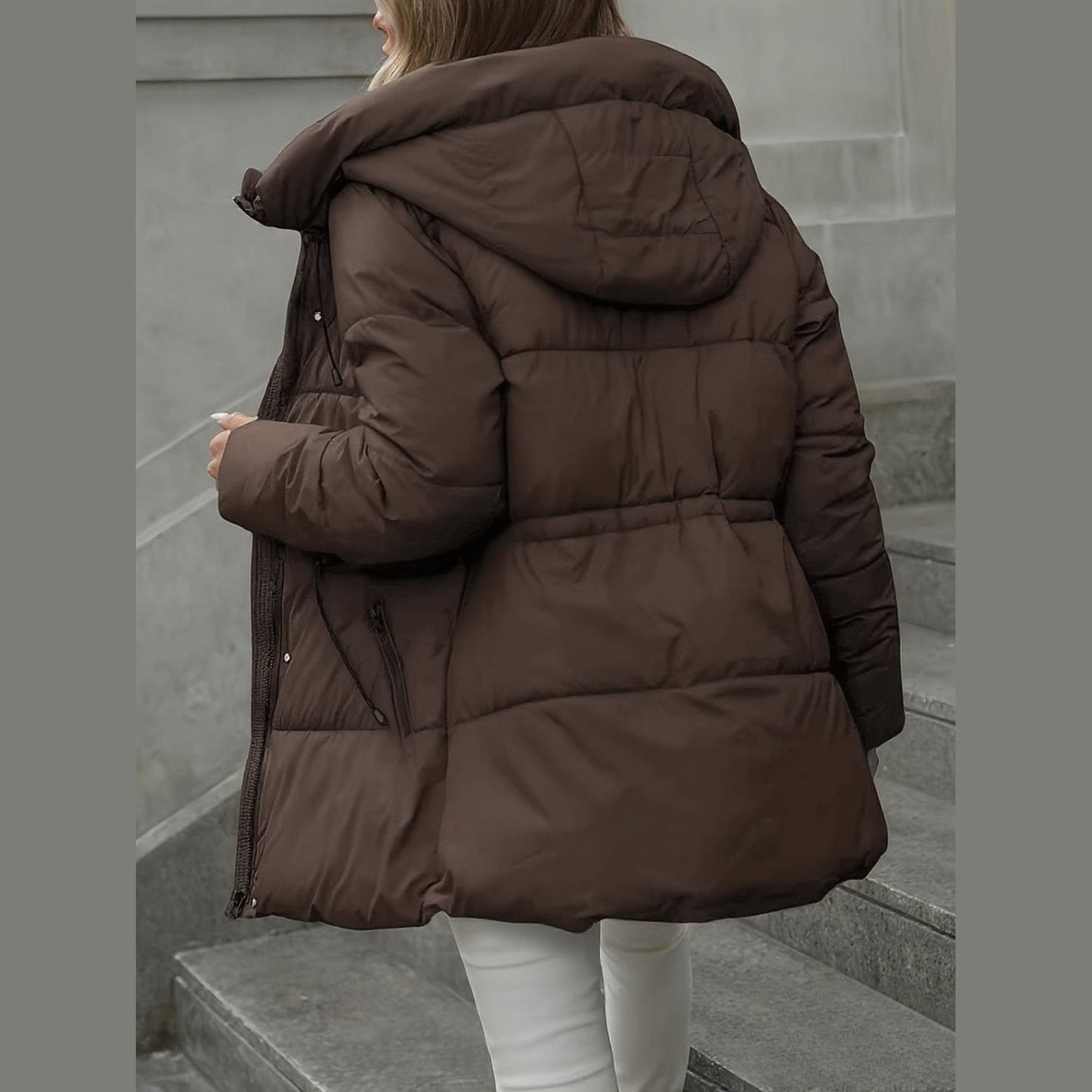 Stylish Oversized Hooded Puffer Jacket For Women | Celestine