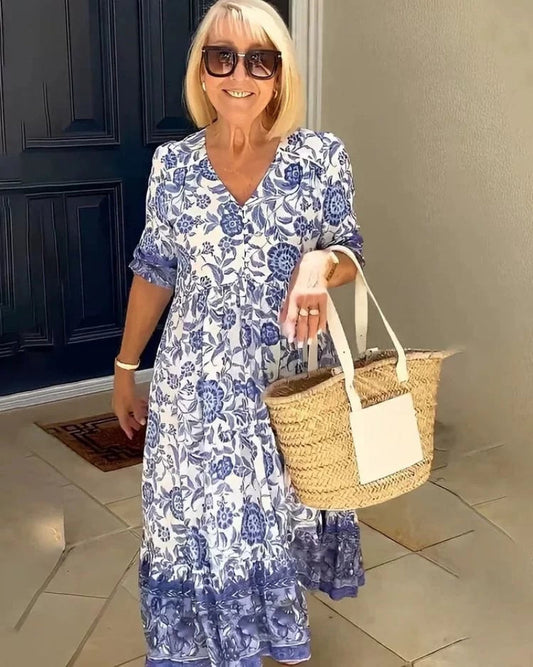 Vivid Bohemian maxi dress for women | Radiance