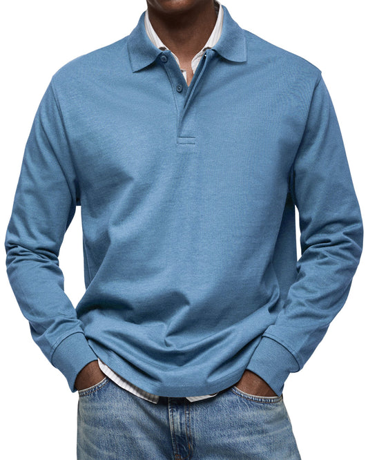 Vintage long-sleeve everyday casual shirt for men | Oscar -1