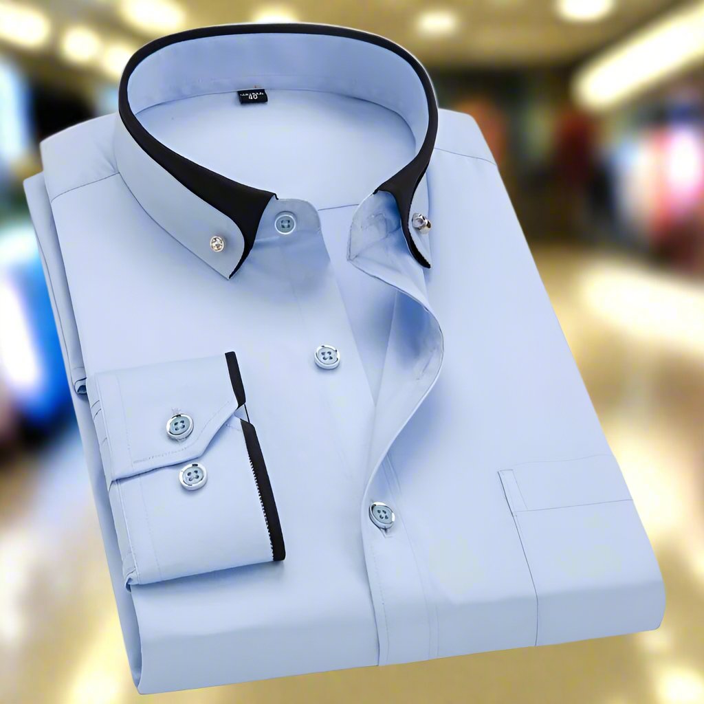 Brave Classic Long Sleeve Button Shirt For Men | Evander