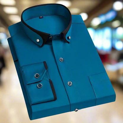 Brave Classic Long Sleeve Button Shirt For Men | Evander