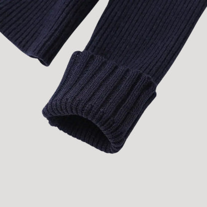 Hillside Knit cardigan with contrast trim for women | Selene