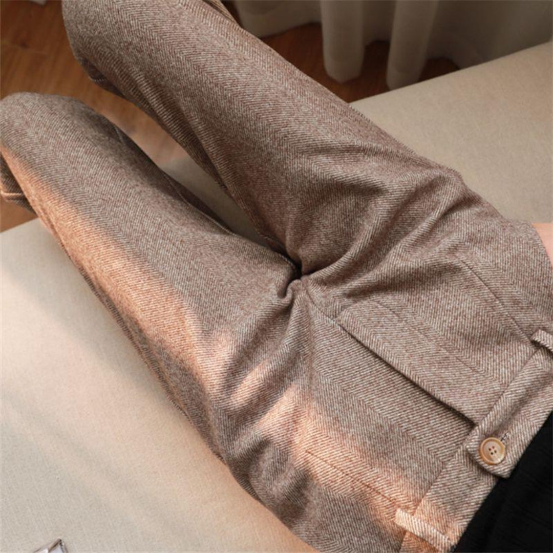 Harbour Heritage herringbone tailored trousers for men | Alden