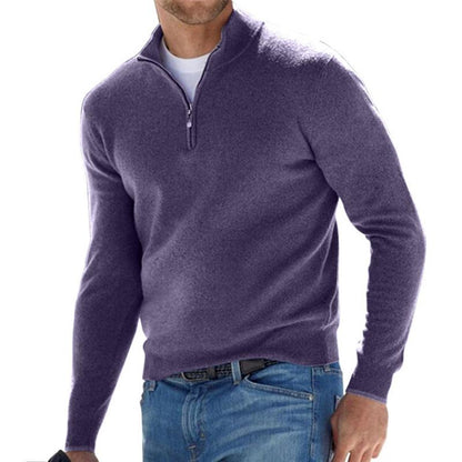 Spring Half Zip Casual Sweater For Men | Martin