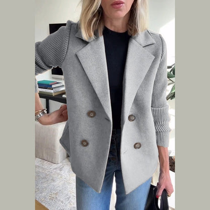 Sleek Casual Double Breasted Blazer For Women | Alessandra