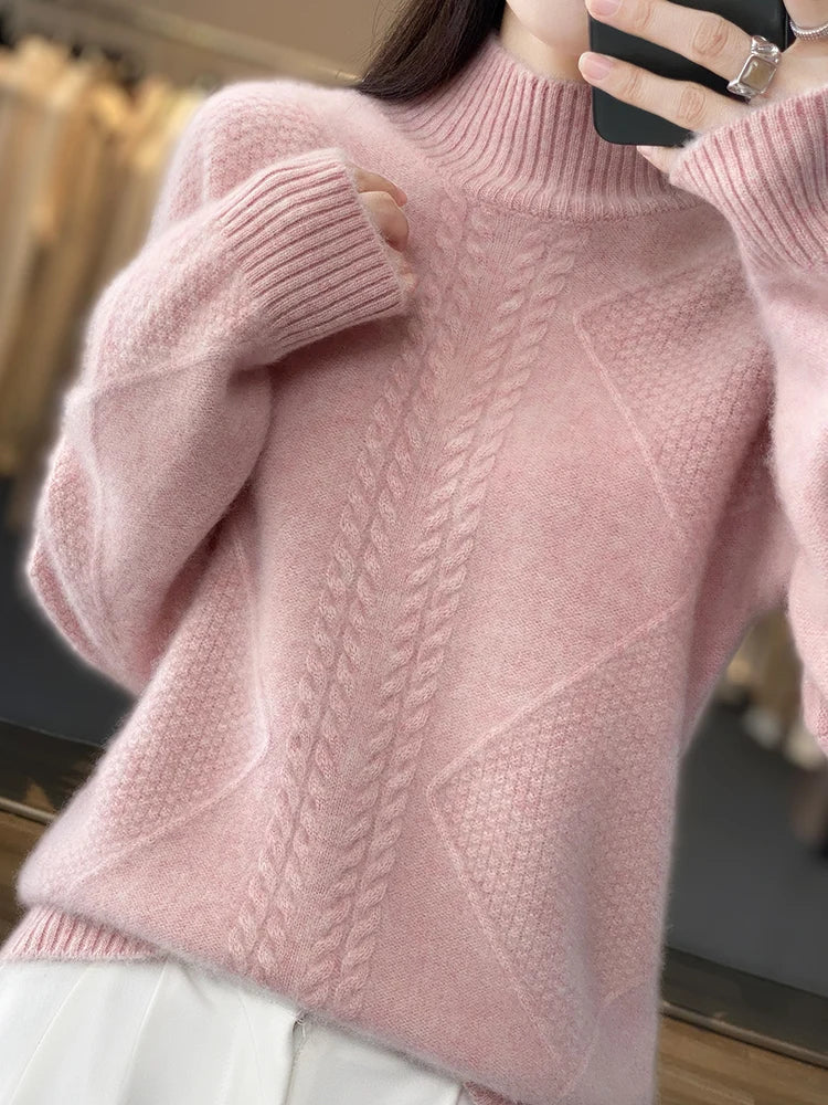 Hospitable Classic Turtleneck Sweater For Women | Evelina