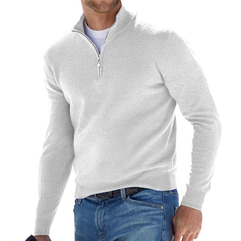 Spring Half Zip Casual Sweater For Men | Martin