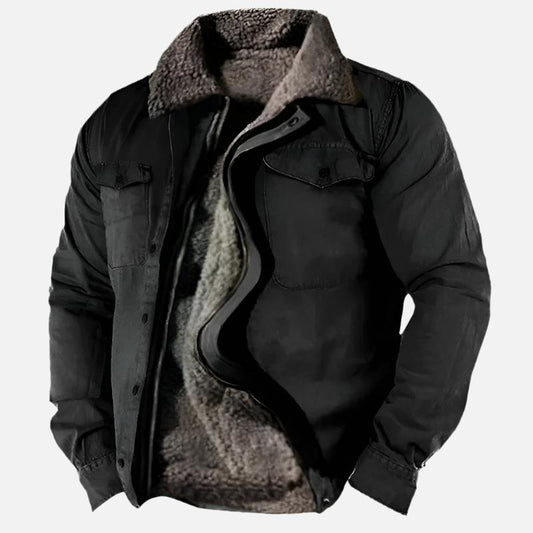 Linen Warm sherpa-lined jacket for men | Logan