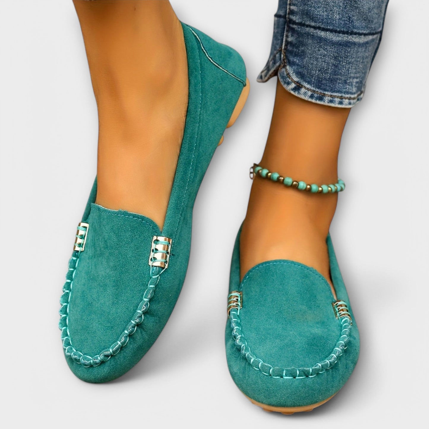 Kind Slip-on moccasin loafers with refined detailing for women | Bianca