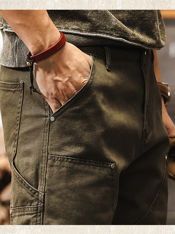 Kind Rugged Straight Leg Utility Trousers For Men | Beckett