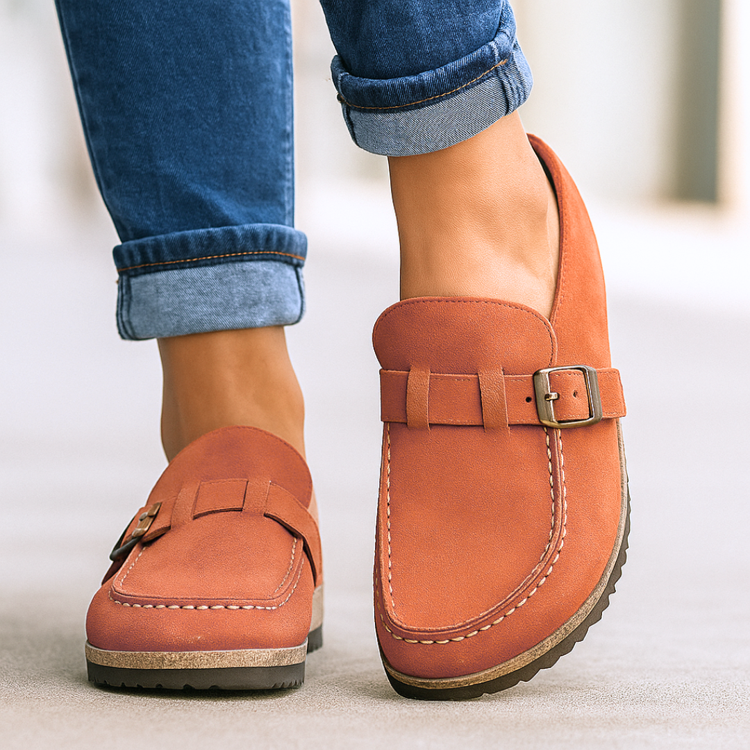 Mild Supportive slip-on shoes with classic silhouette for women | Brisa