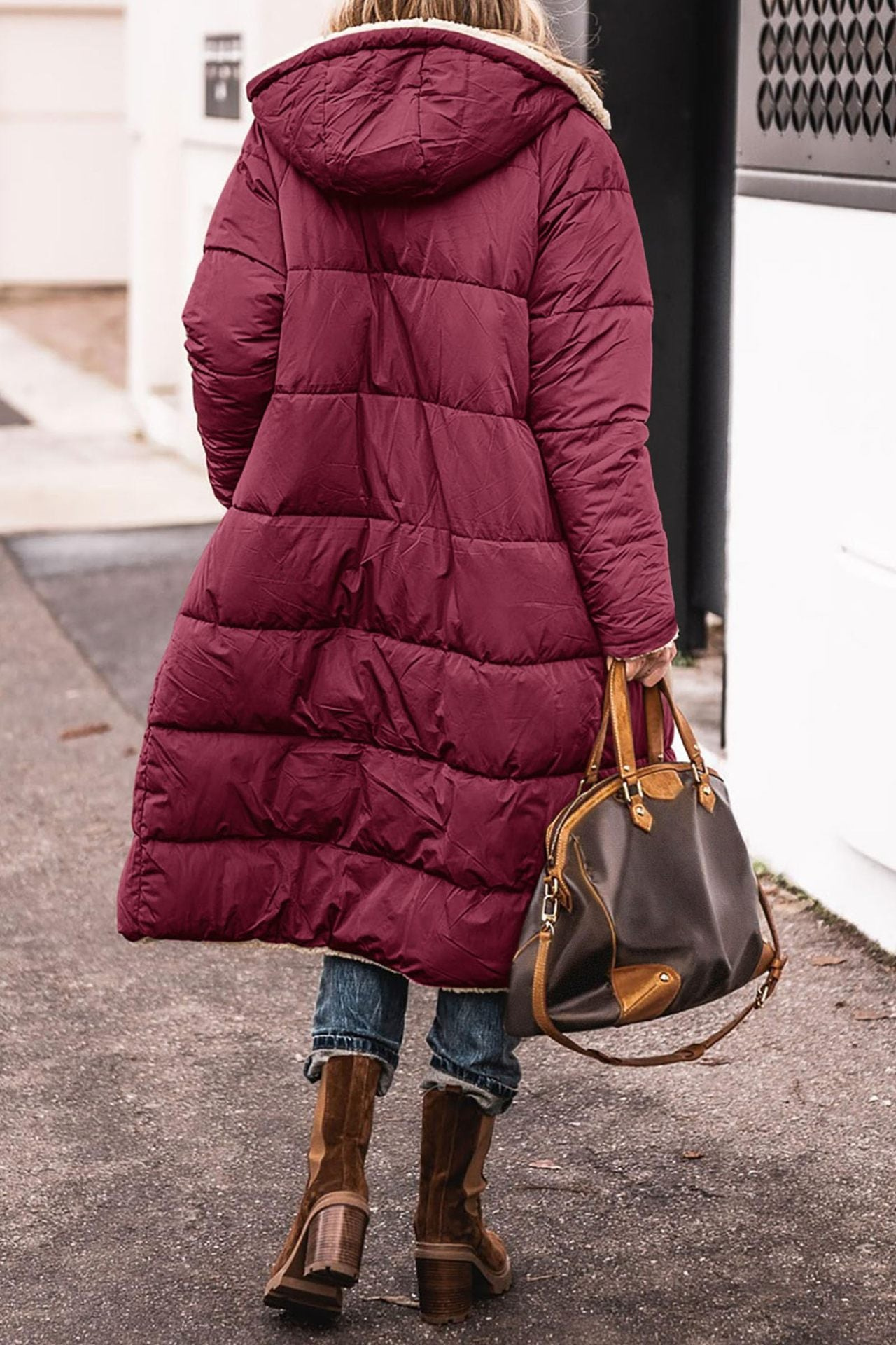 Antique Elegant Reversible Long Coat For Women | Elvie