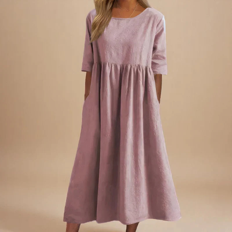 Velvety Flattering everyday dress for women | Marielle