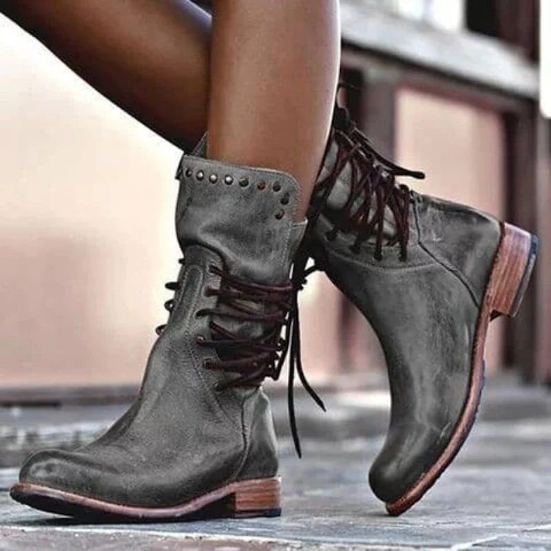 Charming Classic Lace Up Ankle Boots For Women | Brielle