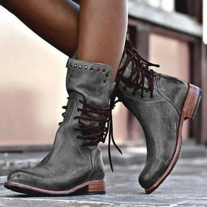 Charming Classic Lace Up Ankle Boots For Women | Brielle