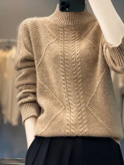 Hospitable Classic Turtleneck Sweater For Women | Evelina