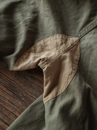 Glittering Heritage Utility Trousers with Reinforced Details for Men | Owen