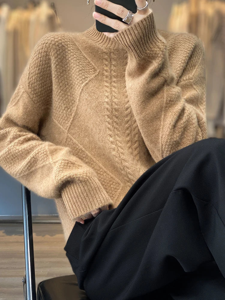 Hospitable Classic Turtleneck Sweater For Women | Evelina