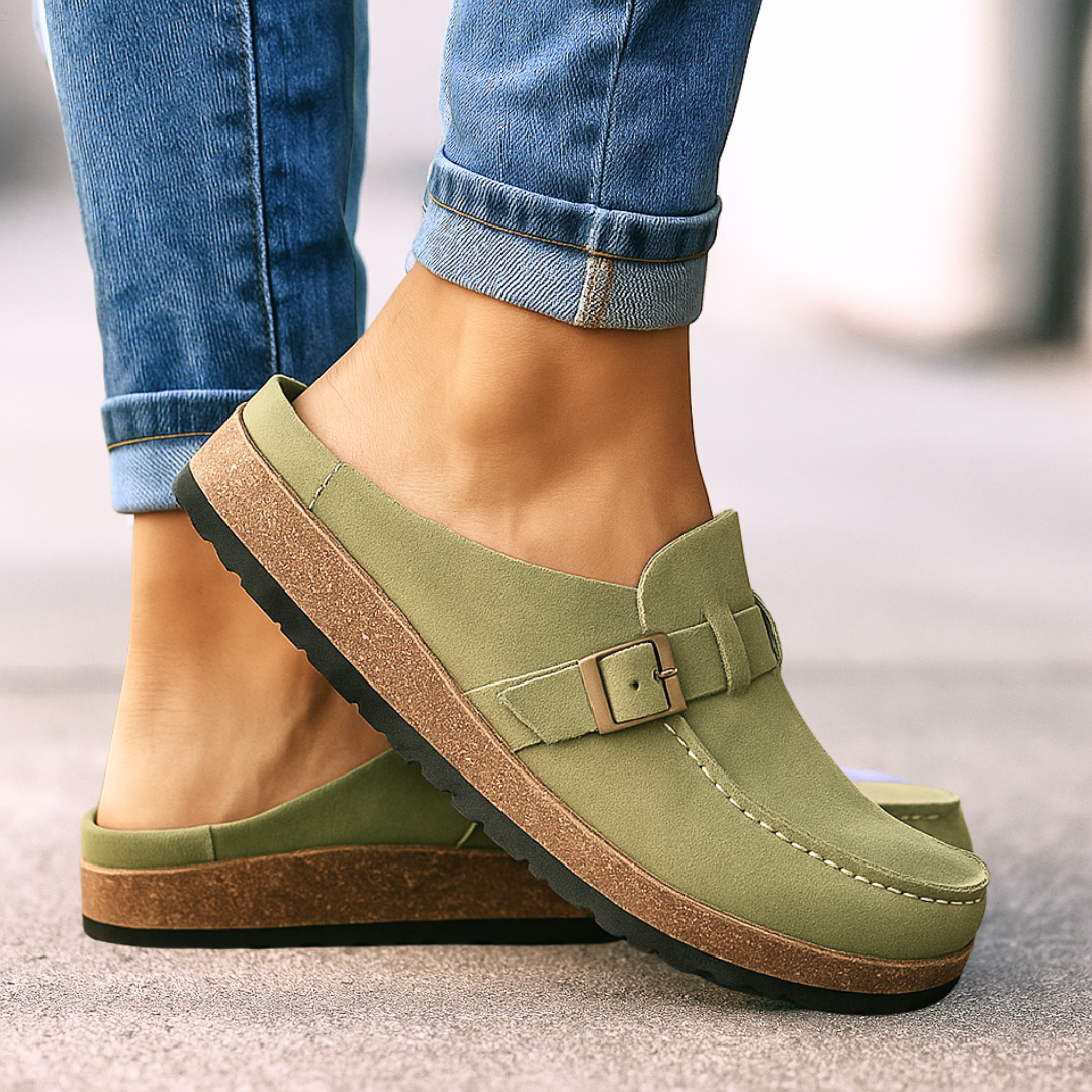Mild Supportive slip-on shoes with classic silhouette for women | Brisa