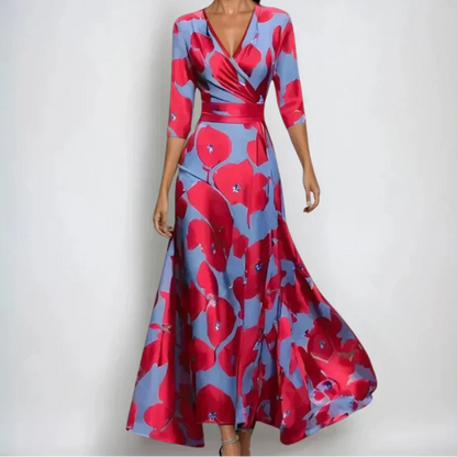 Trusted Floral dress with flowing silhouette for women | Emily