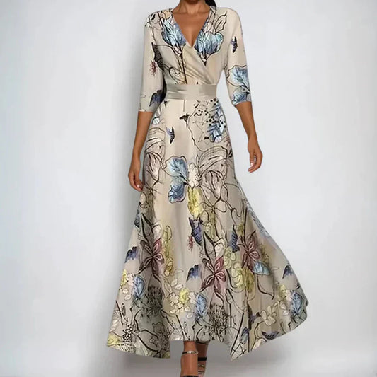 Trusted Floral dress with flowing silhouette for women | Emily