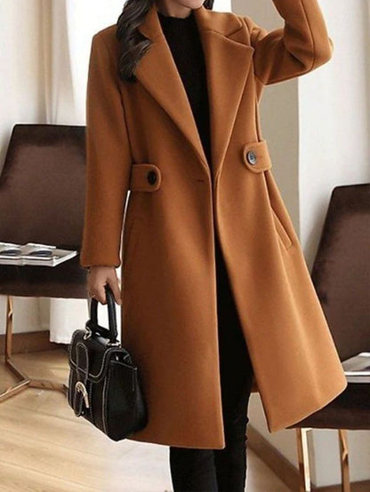 Camellia Tailored Longline Overcoat for Women | Valeria